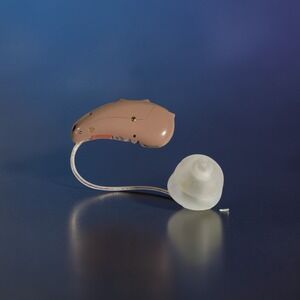 FOR PARTS Rexton Strata 2c BTE RIC Digital Hearing Aid Beige Tan Made in Germany